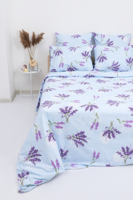 Пододеяльник бязь ГОСТ Лаванда светло-голубой